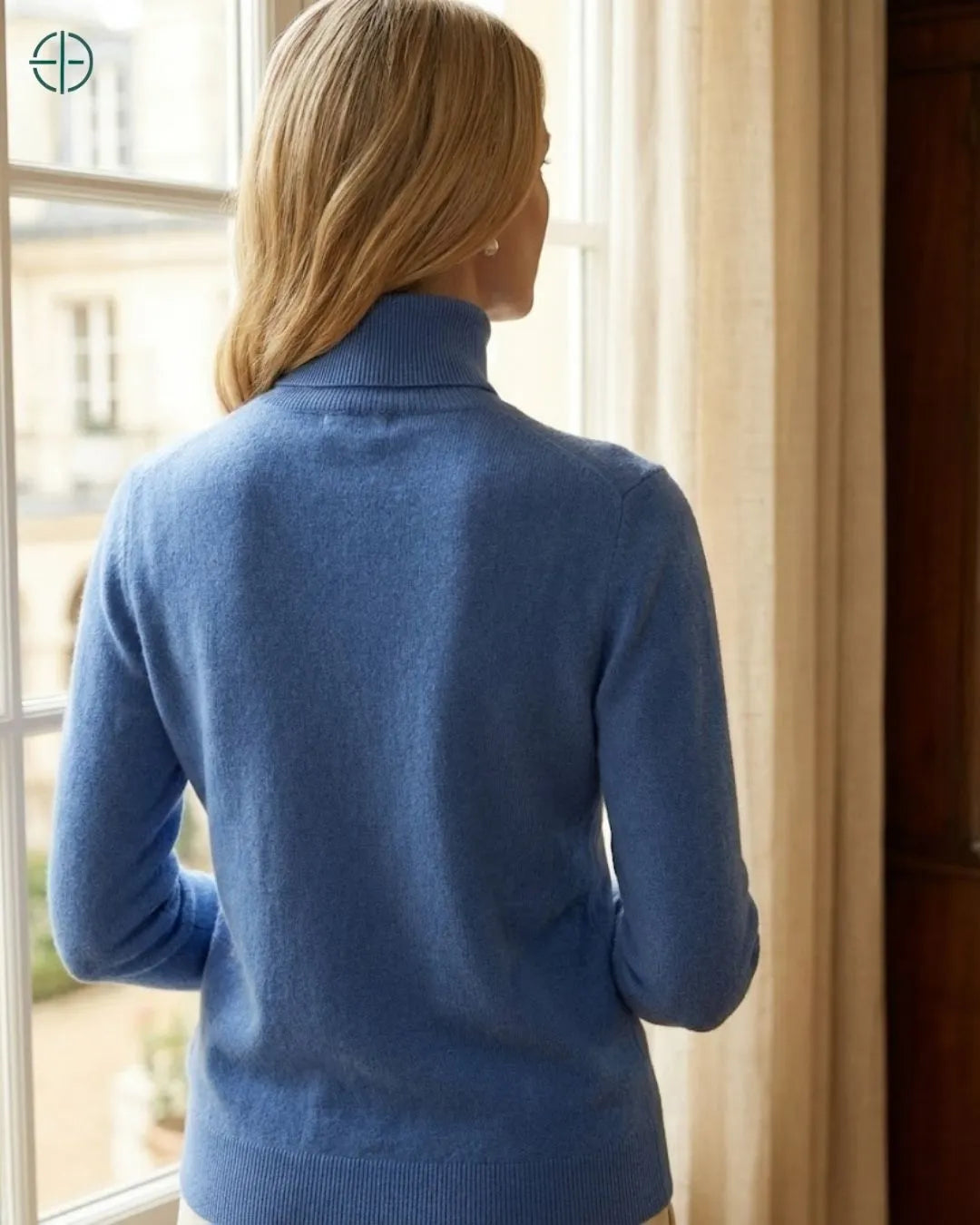 Suéter Feminino Gola Alta 100% Caxemira | Rest Money™