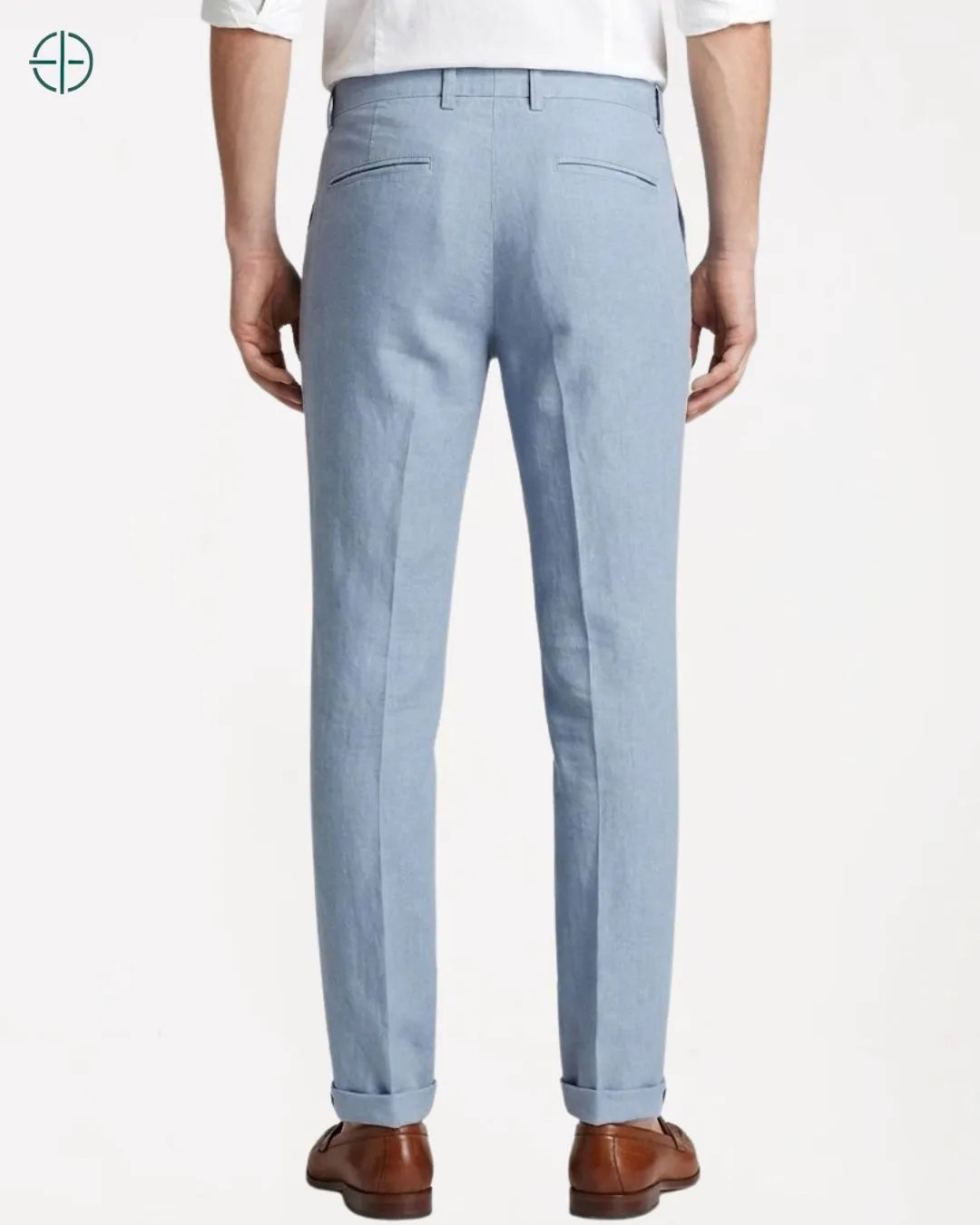 Calça 100% Linho Masculino Azul Claro | Rest Money™