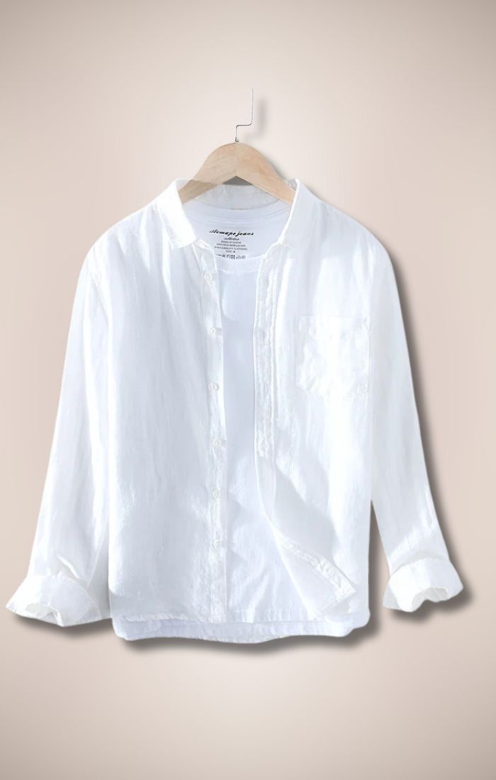 Camisa Branca 100% Linho – Manga Longa