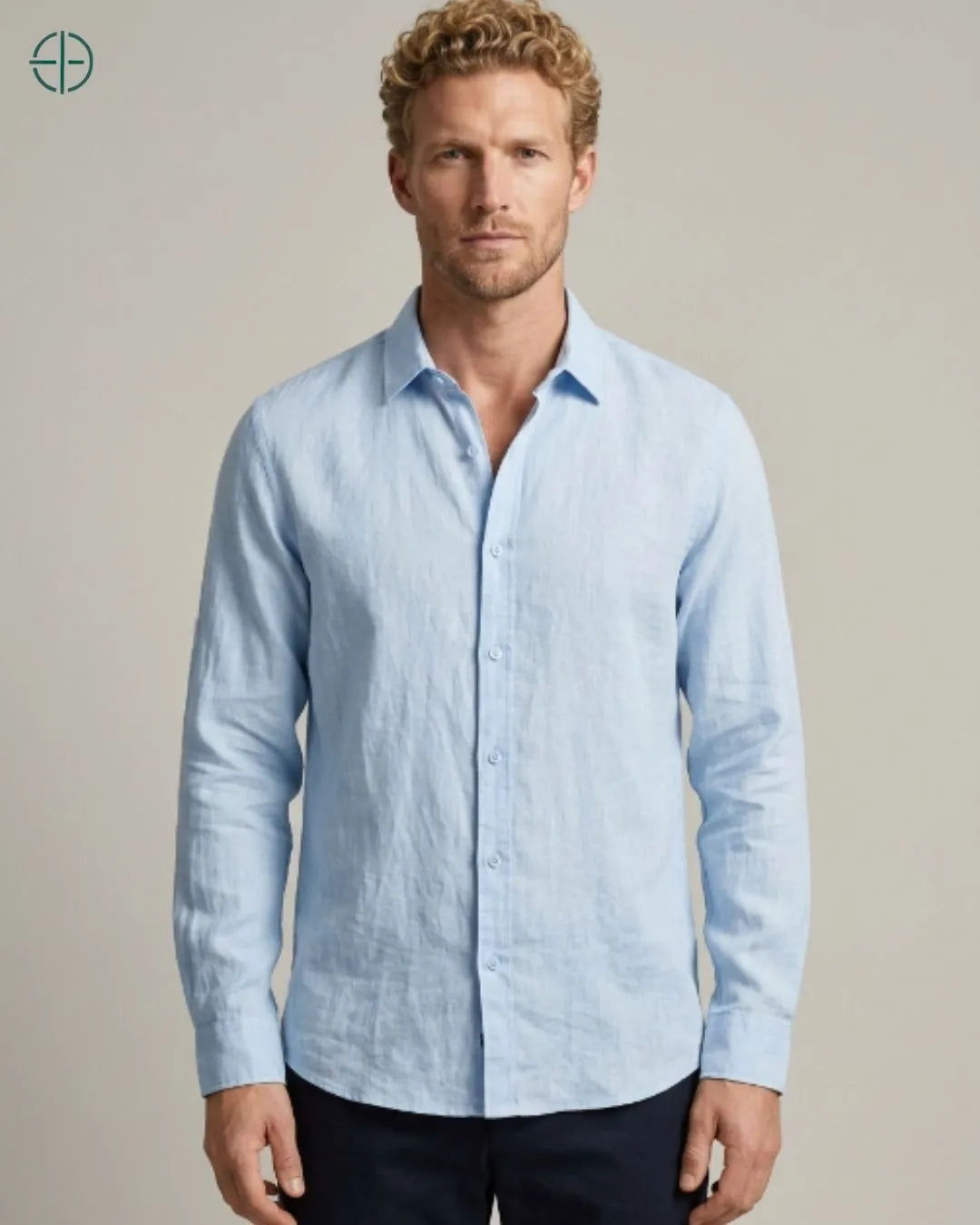 Camisa 100% Linho Masculina Sem Bolso | Rest Money™