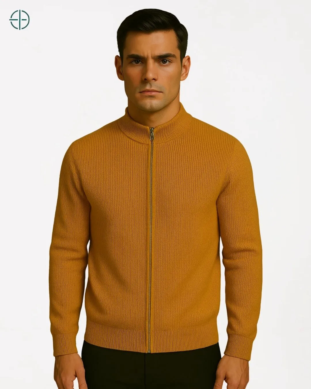 Casaco Masculino Zíper 100% Caxemira | Rest Money™