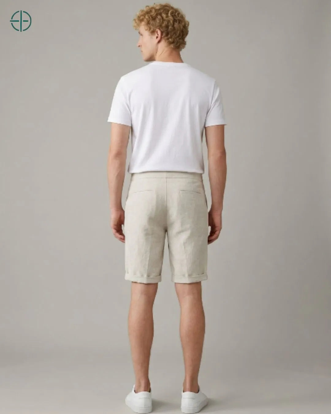 Bermuda 100% Linho Belga Masculina | Rest Money™