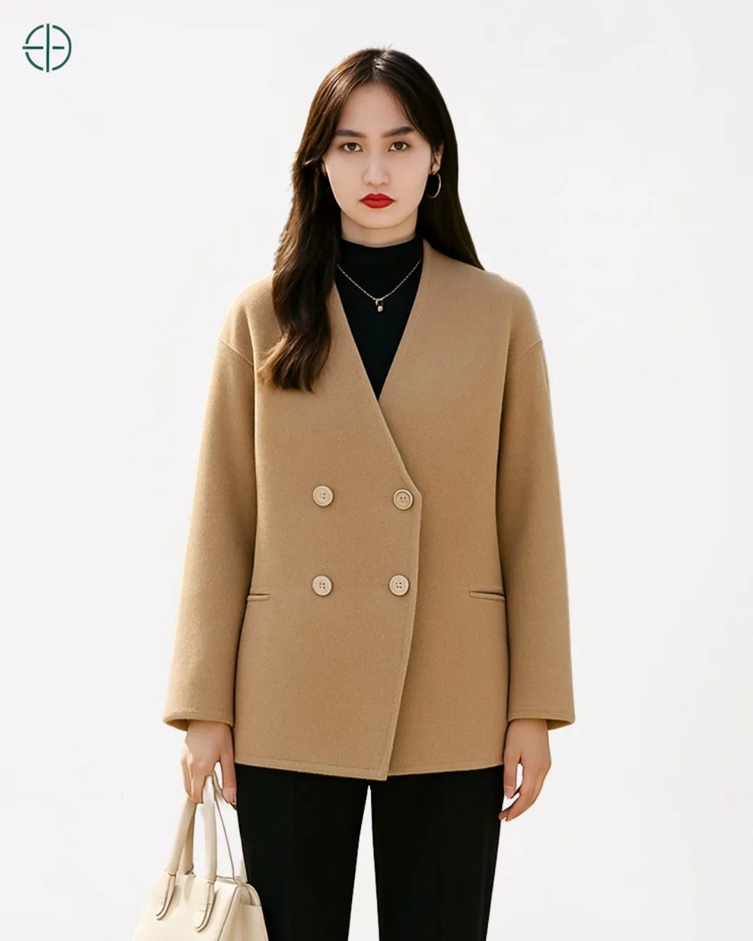 Blazer Transpassado Gola V 100% Caxemira | Rest Money™