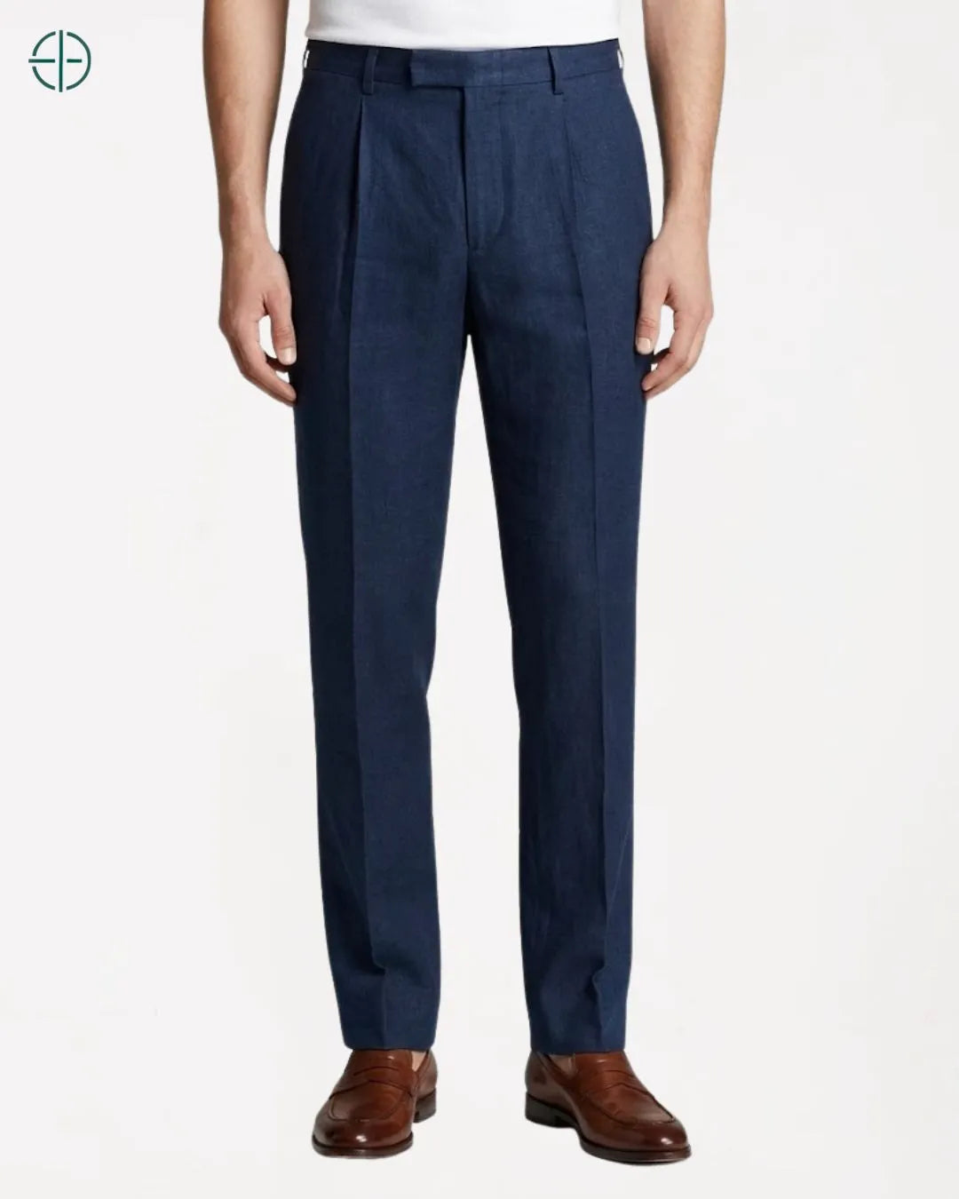 Calça 100% Linho Azul Masculina | Rest Money™