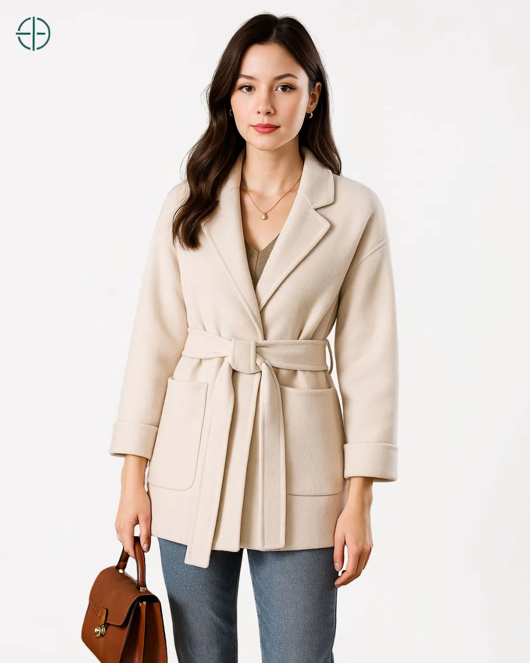 Blazer Longo com Cinto 100% Caxemira | Rest Money™