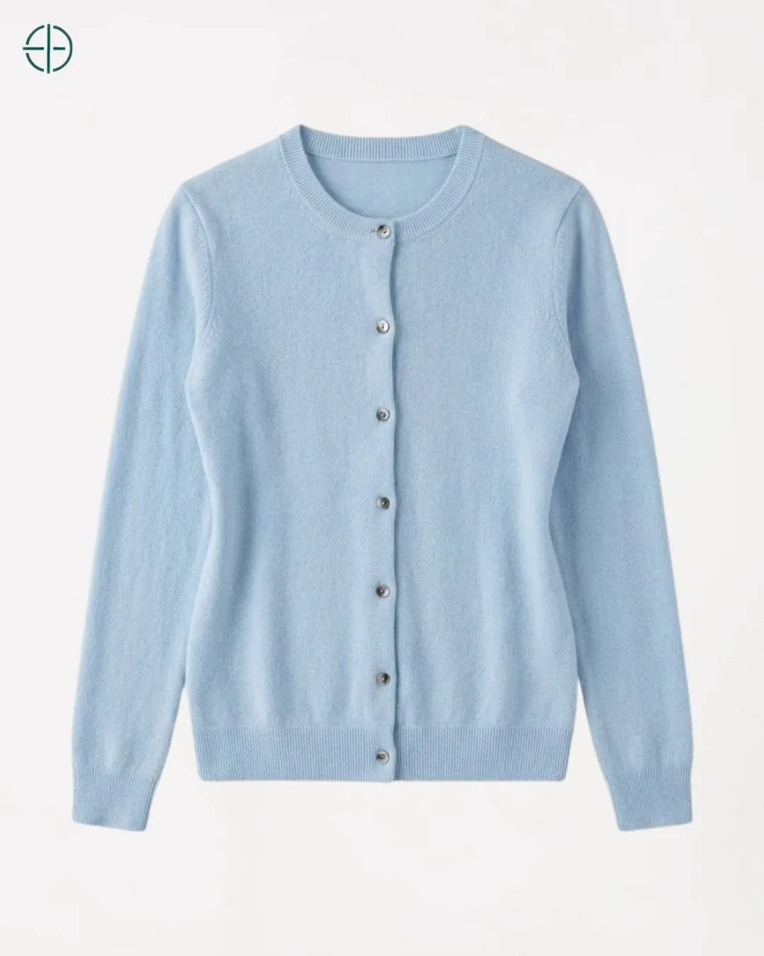Suéter Feminino Ravena Azul Claro 100% Cashmere | Rest Money™