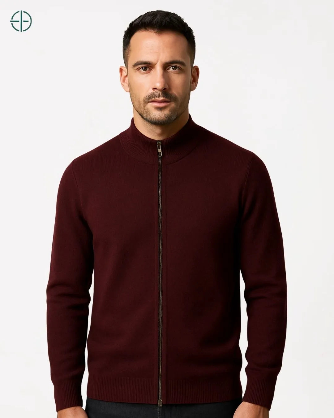 Casaco Masculino Zíper 100% Caxemira | Rest Money™