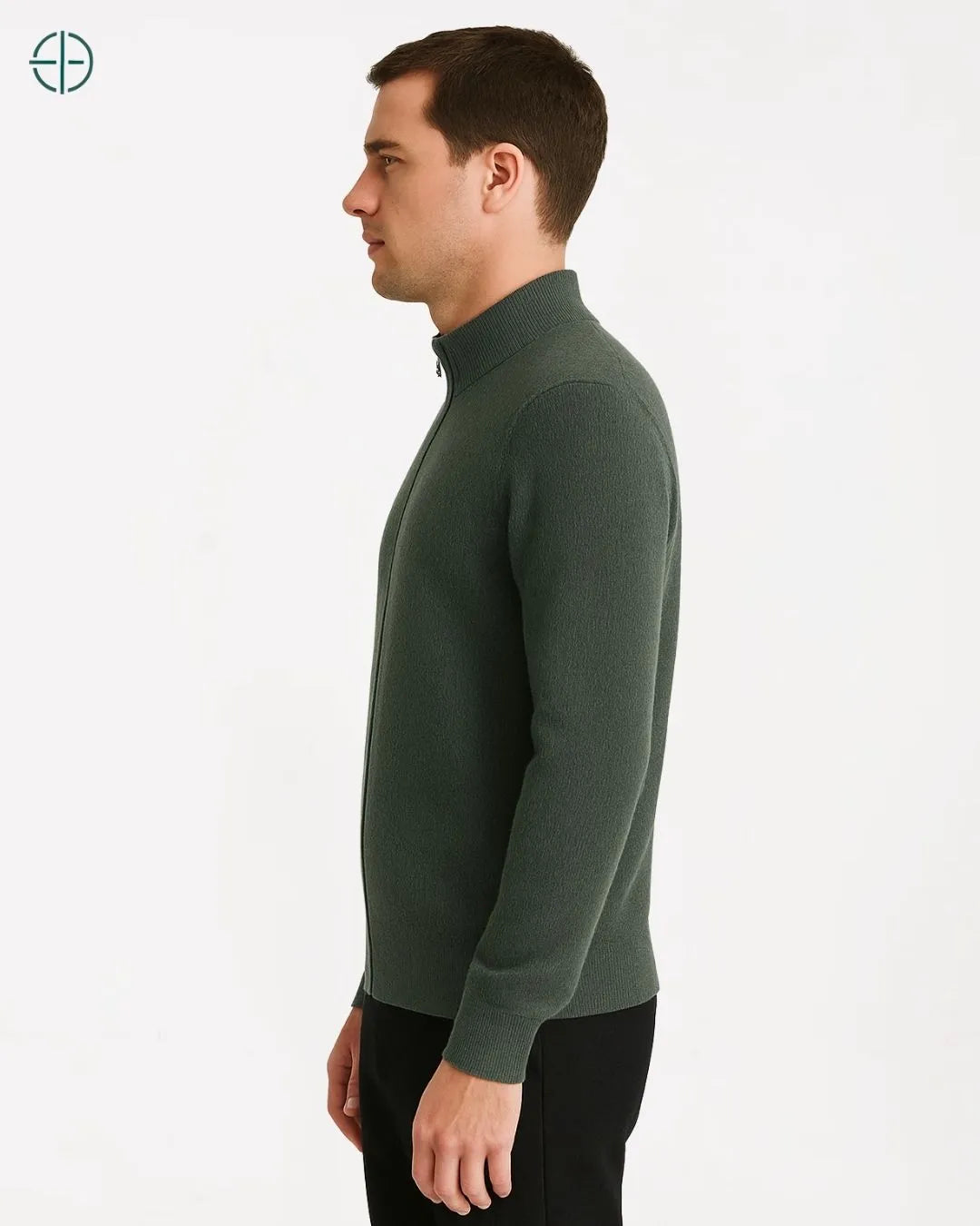 Casaco Masculino Zíper 100% Caxemira | Rest Money™
