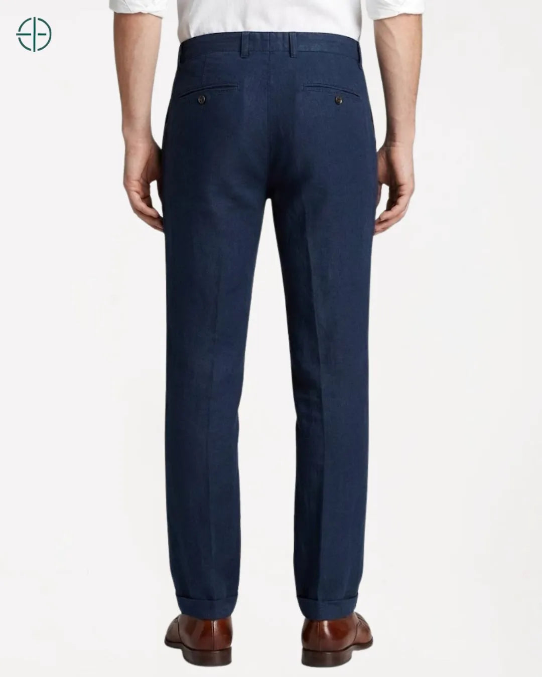 Calça 100% Linho Azul Masculina | Rest Money™