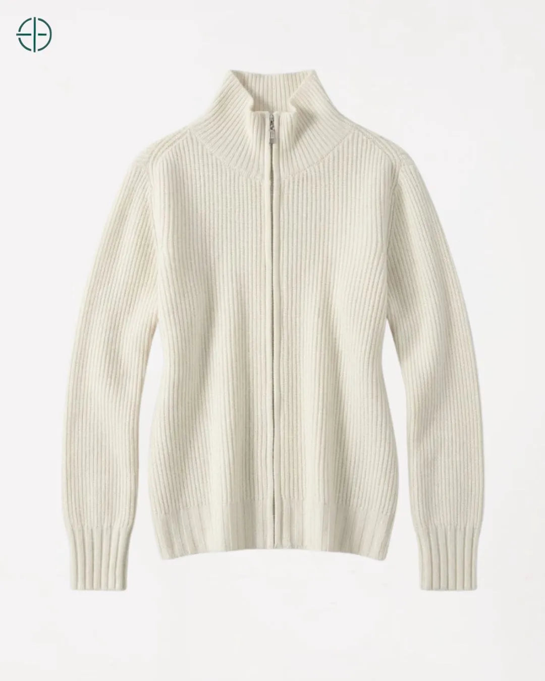 Suéter Feminino Serafina Branco 100% Cashmere | Rest Money™
