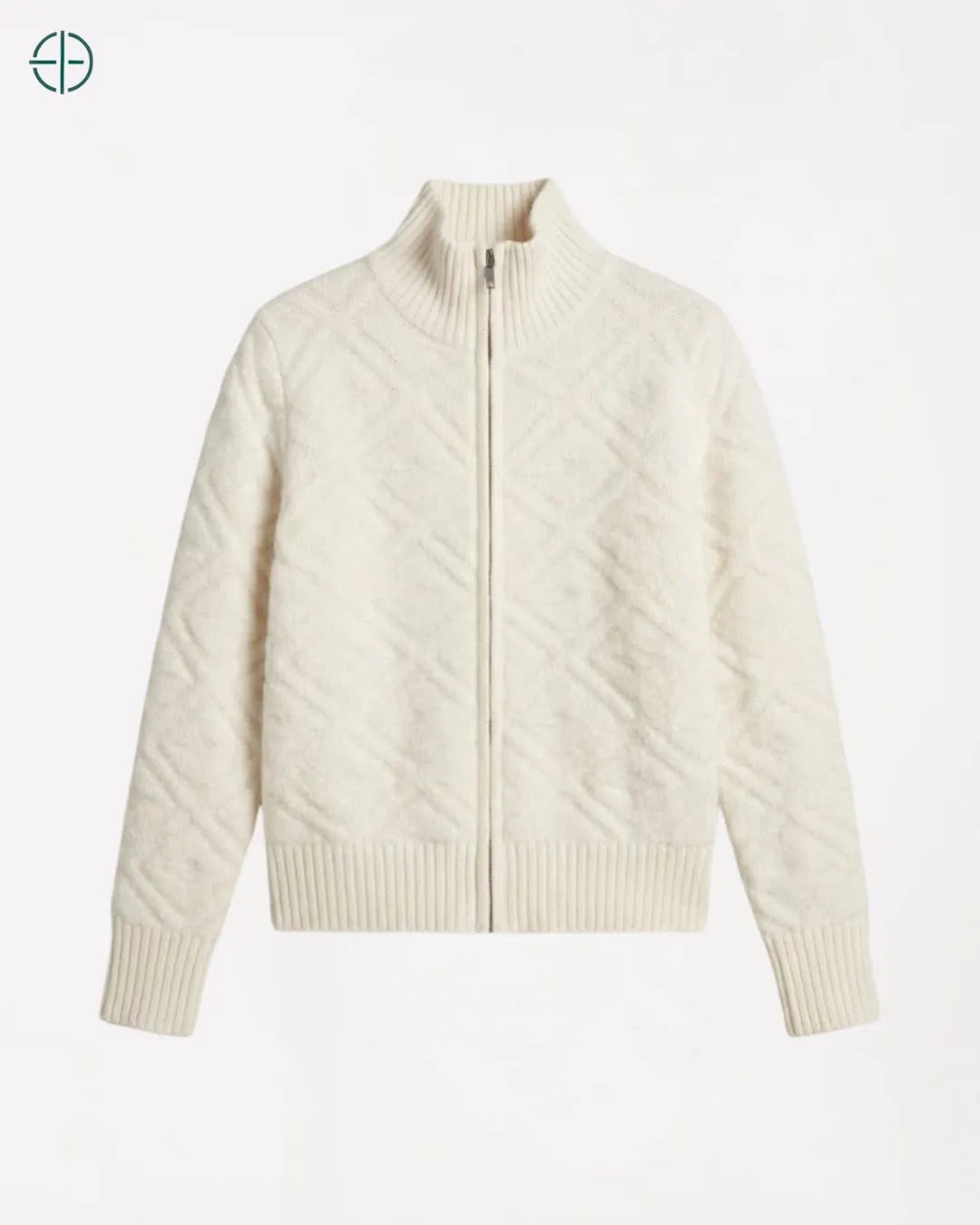 Suéter Feminino Florença Branco 100% Cashmere | Rest Money™