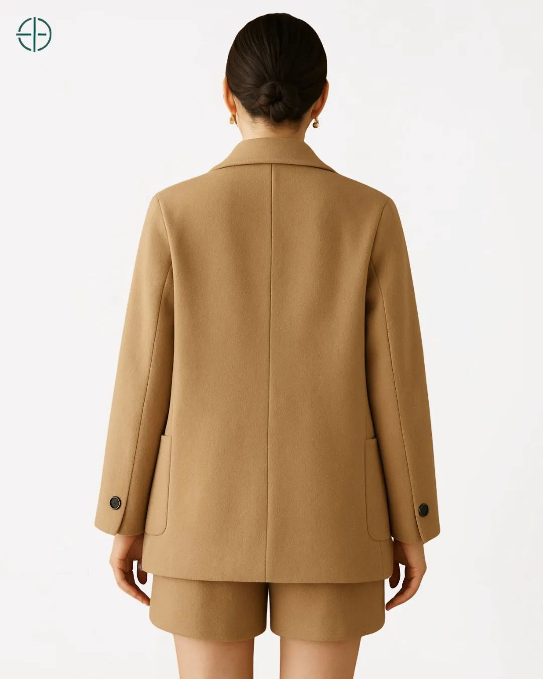Blazer de Lapela Clássico 100% Caxemira | Rest Money™