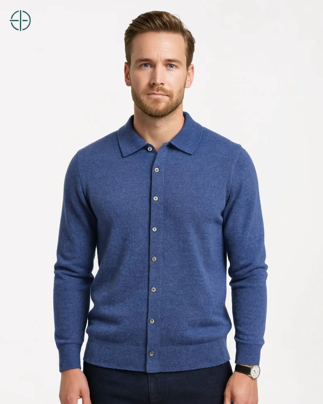 Blusa 100% Caxemira com Botões | Rest Money™