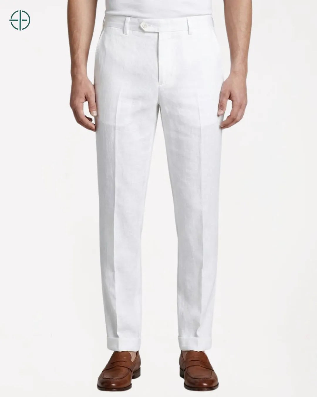 Calça 100% Linho Branca Masculina | Rest Money™