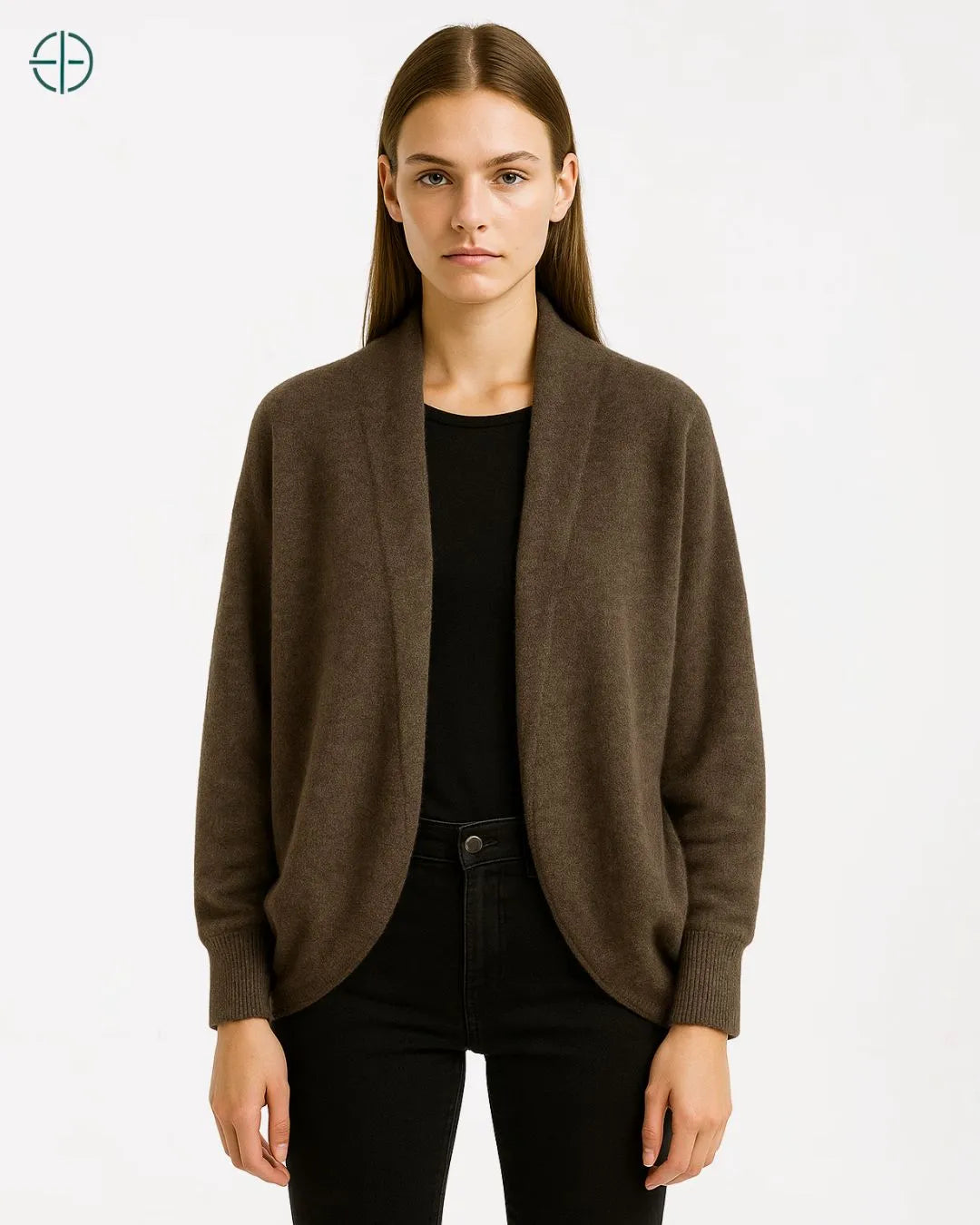 Cardigan Feminino 100% Caxemira Mocha | Decote V | Rest Money™