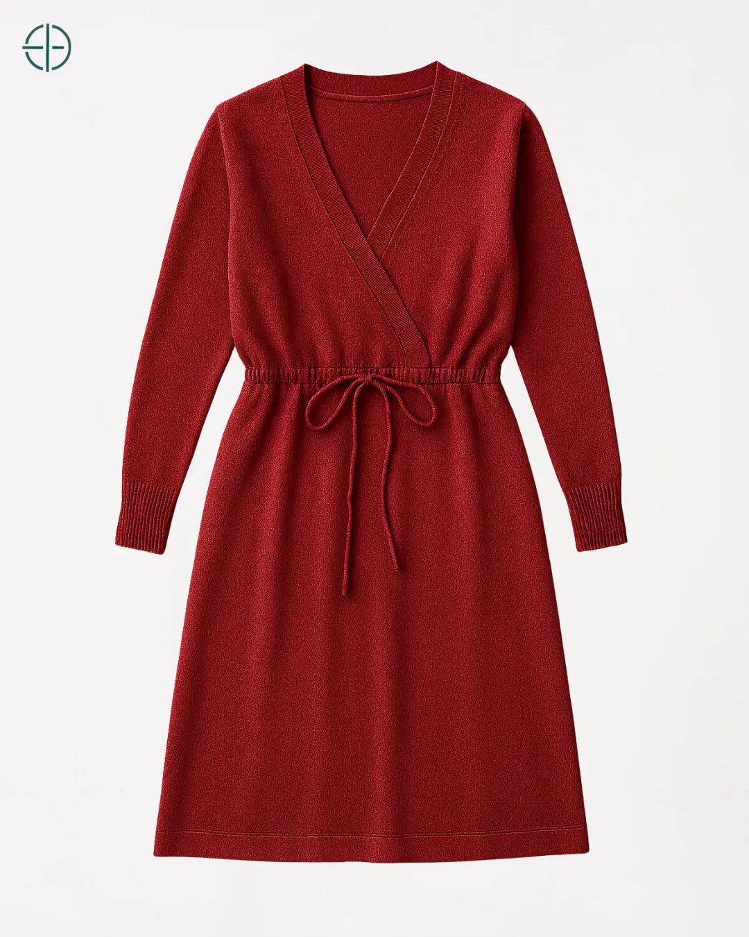 Vestido Transpassado com Amarração 100% Caxemira | Rest Money™