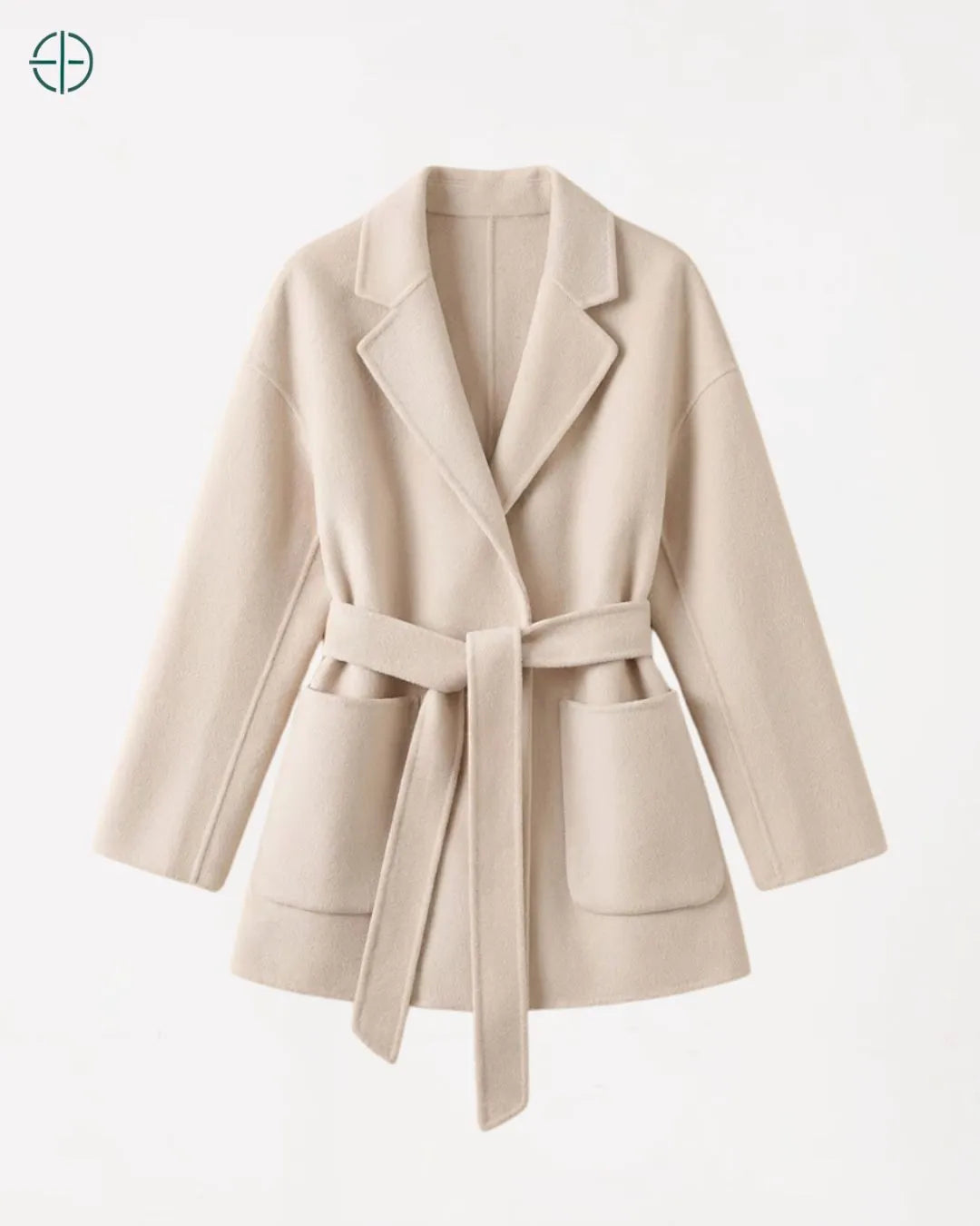 Blazer Longo com Cinto 100% Caxemira | Rest Money™