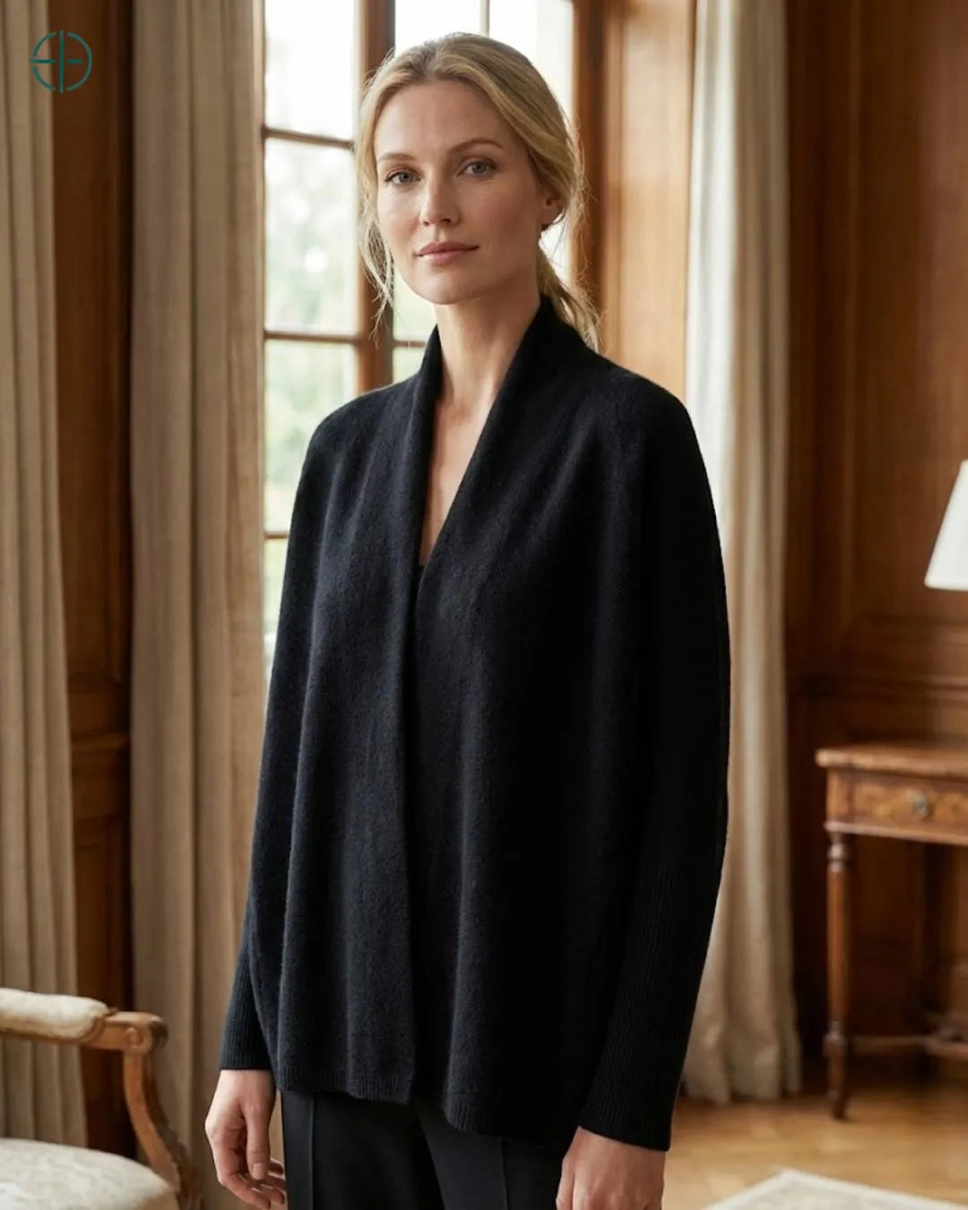 Cardigan_Feminino_100_Caxemira_Decote_V_Rest_Money_