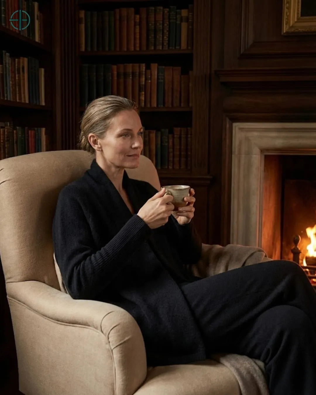 Cardigan_Feminino_100_Caxemira_Decote_V_Rest_Money_