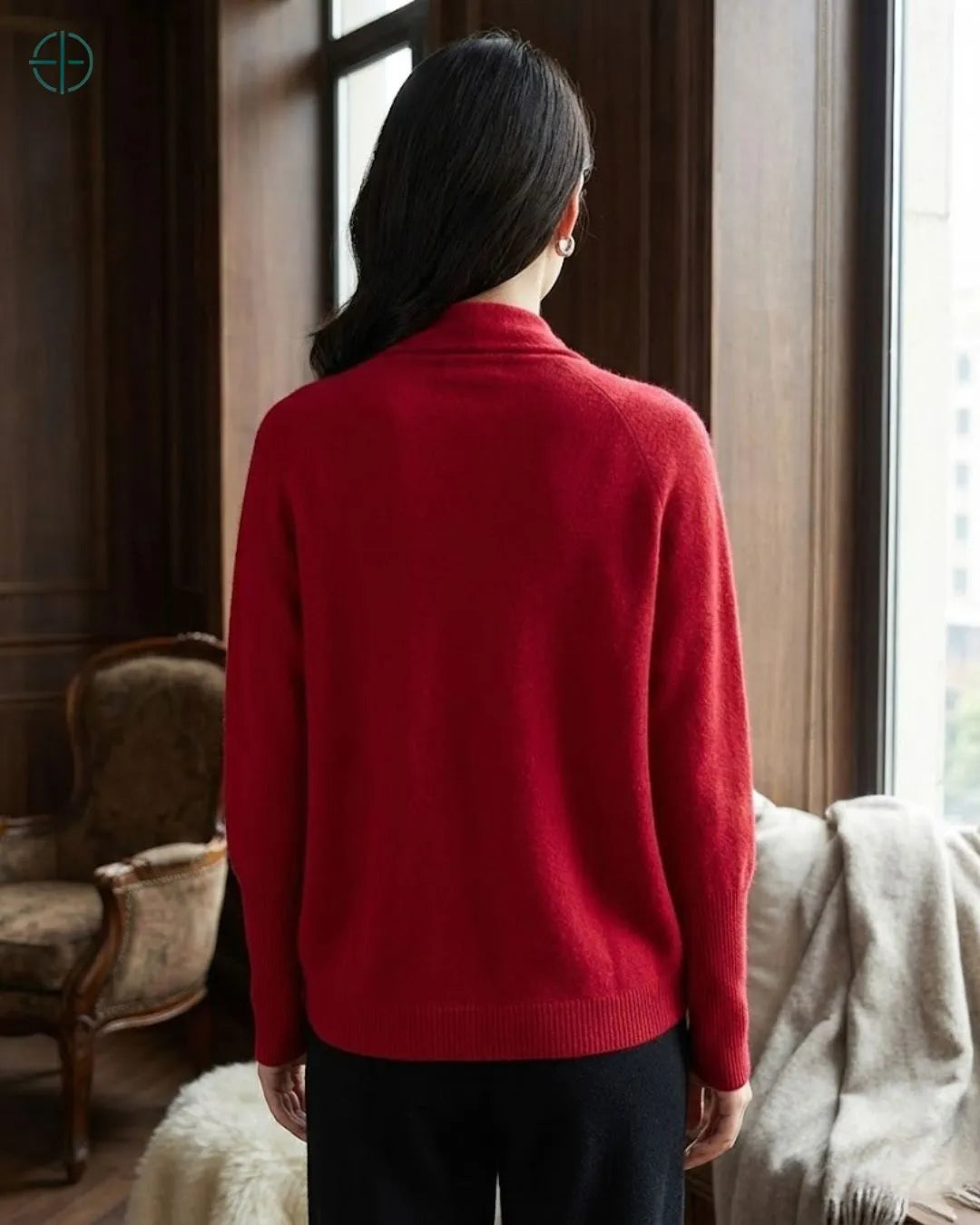 Cardigan_Feminino_100_Caxemira_Decote_V_Rest_Money_