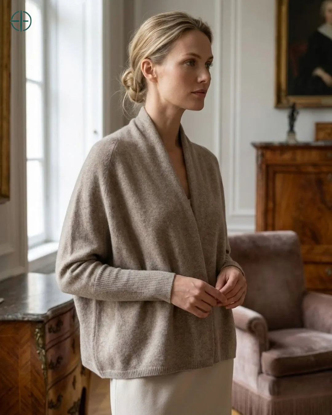 Cardigan_Feminino_100_Caxemira_Decote_V_Rest_Money_