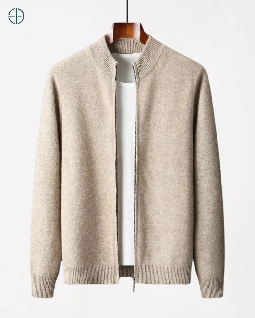 Imagem de cardigan masculino sofisticado estilo Old Money

