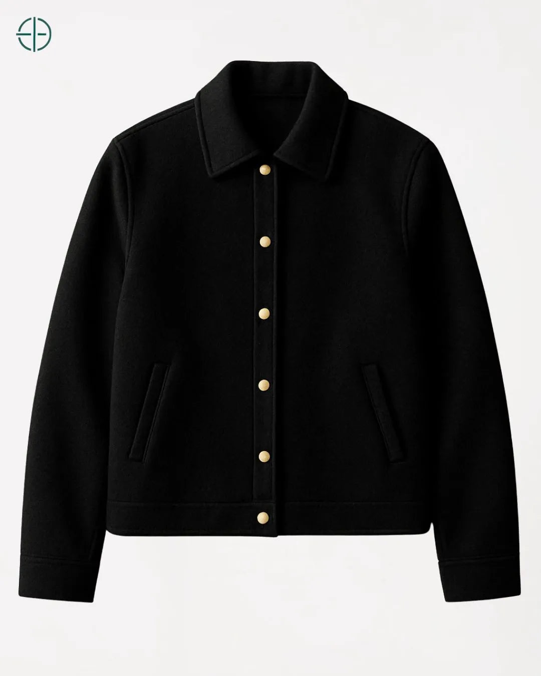 Jaqueta Clássica com Botões 100% Caxemira