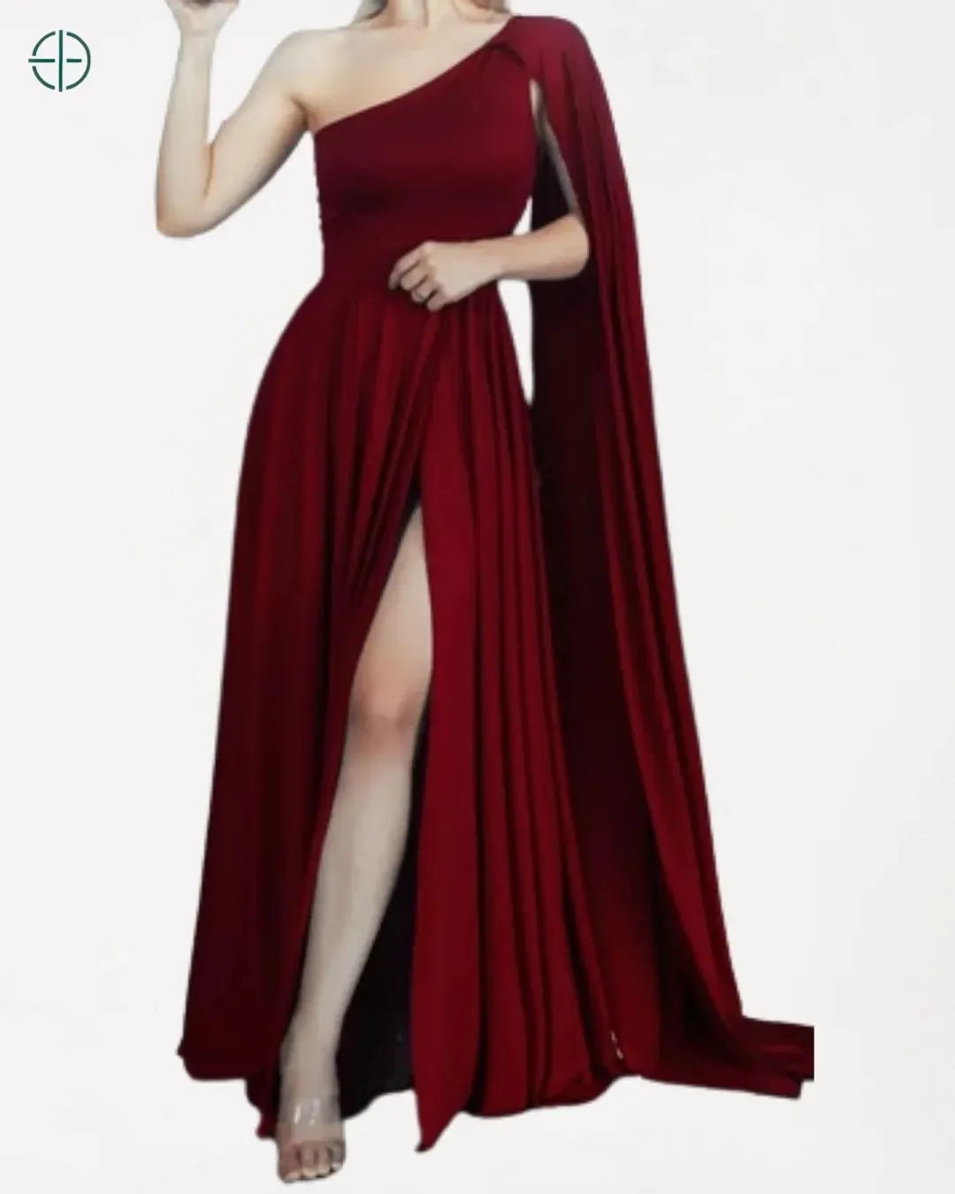 Look completo com o vestido, perfeito para ocasiões noturnas

