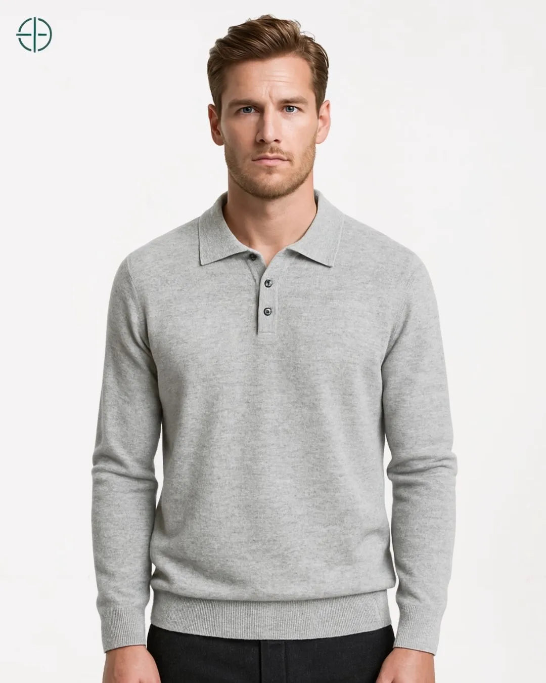 Polo_3_Botoes_Masculina_100_Cashmere_