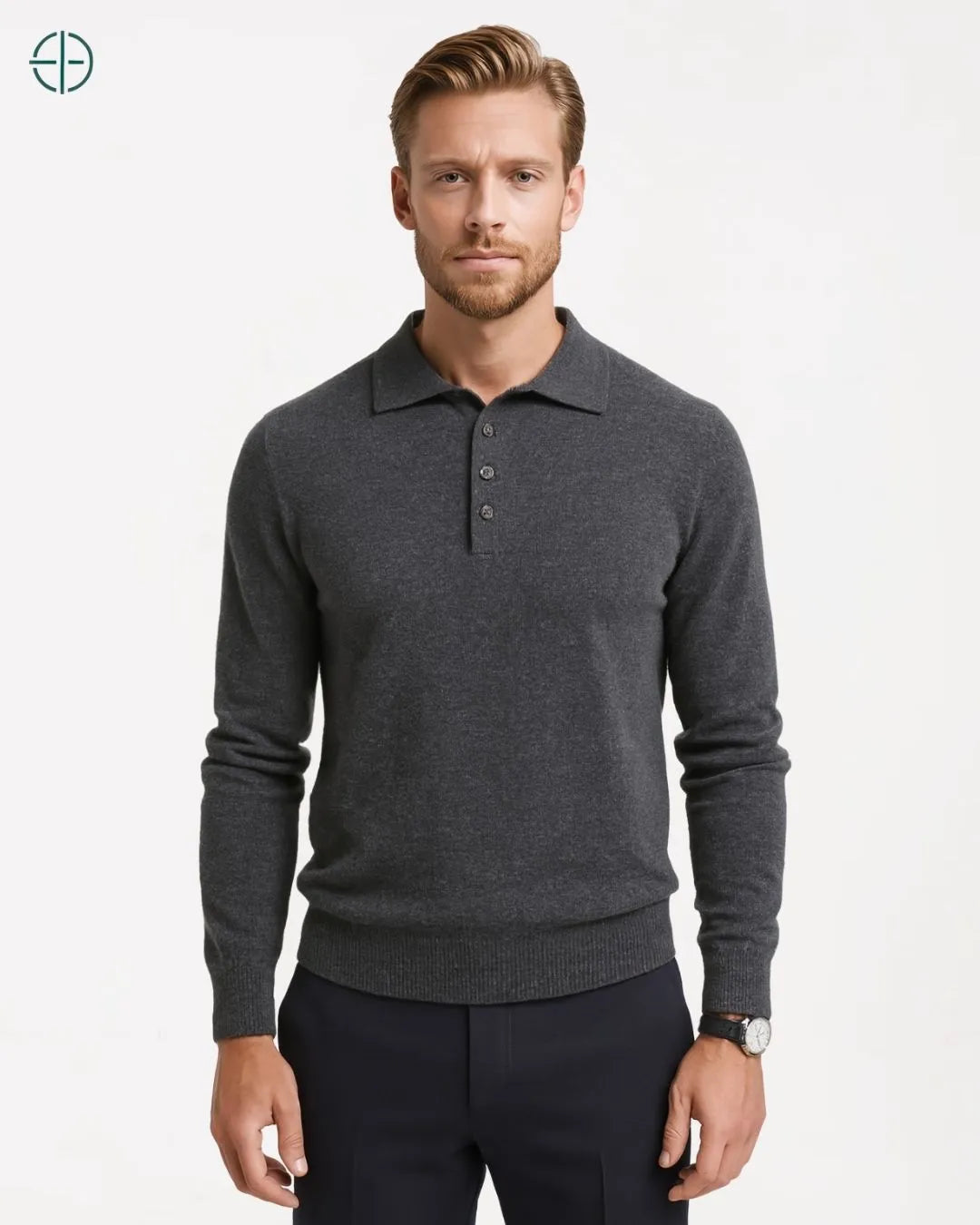 Polo_3_Botoes_Masculina_100_Cashmere_