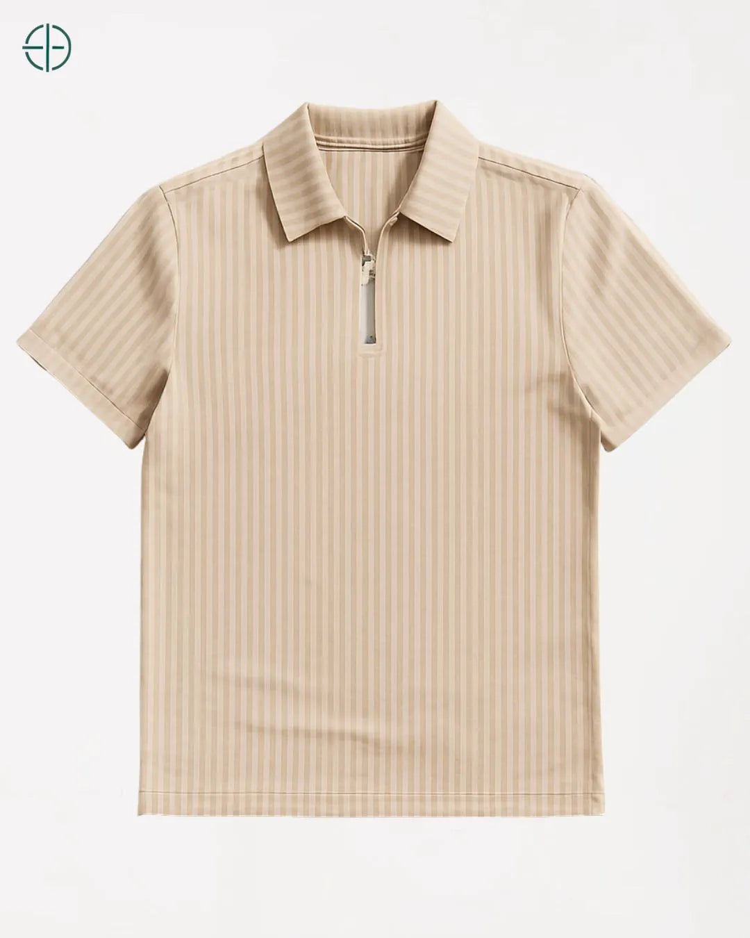 Polo Manga Curta Meio Ziper Canelada | Rest Money™