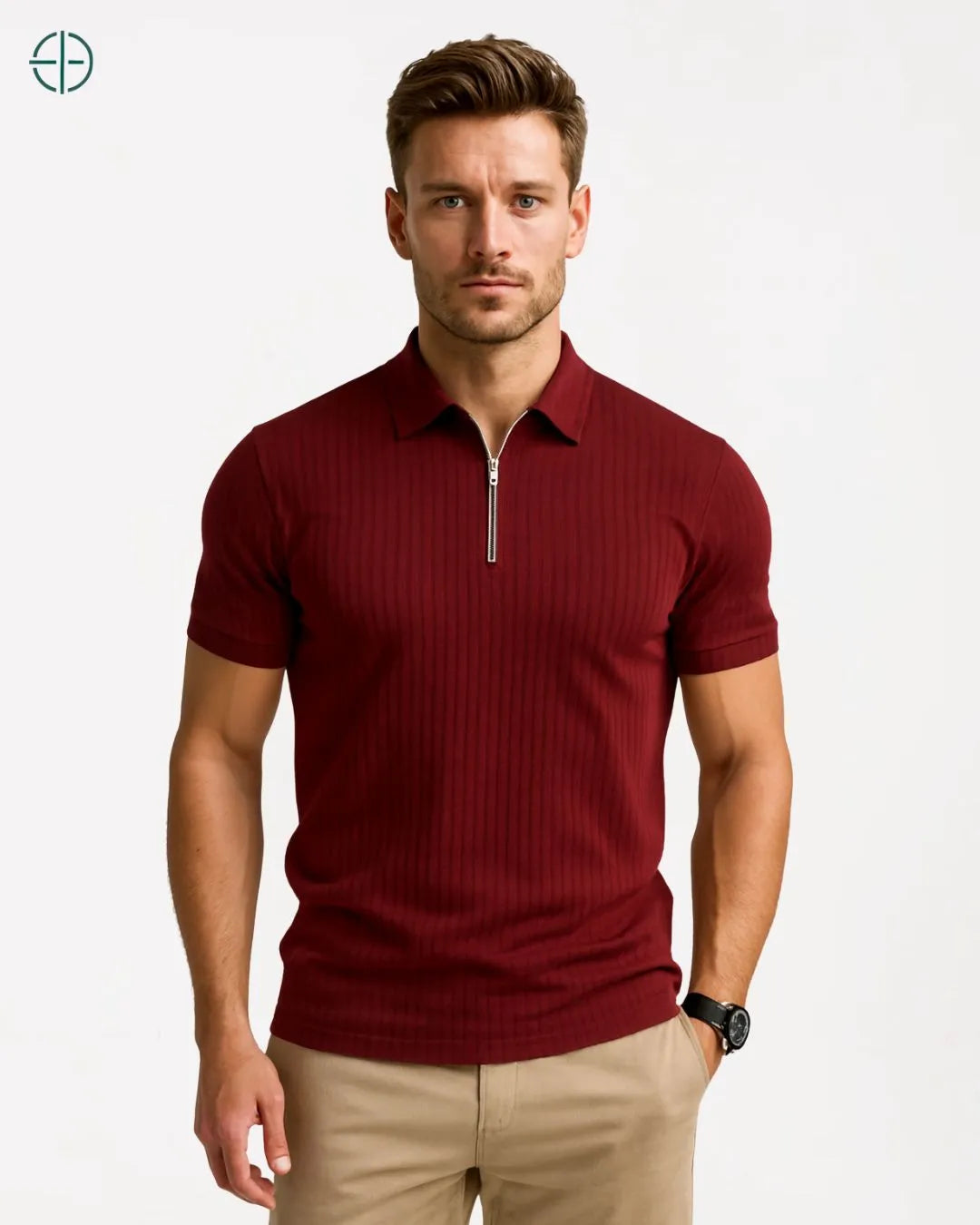 Polo_Manga_Curta_Meio_Ziper_Canelada_Rest_Money_