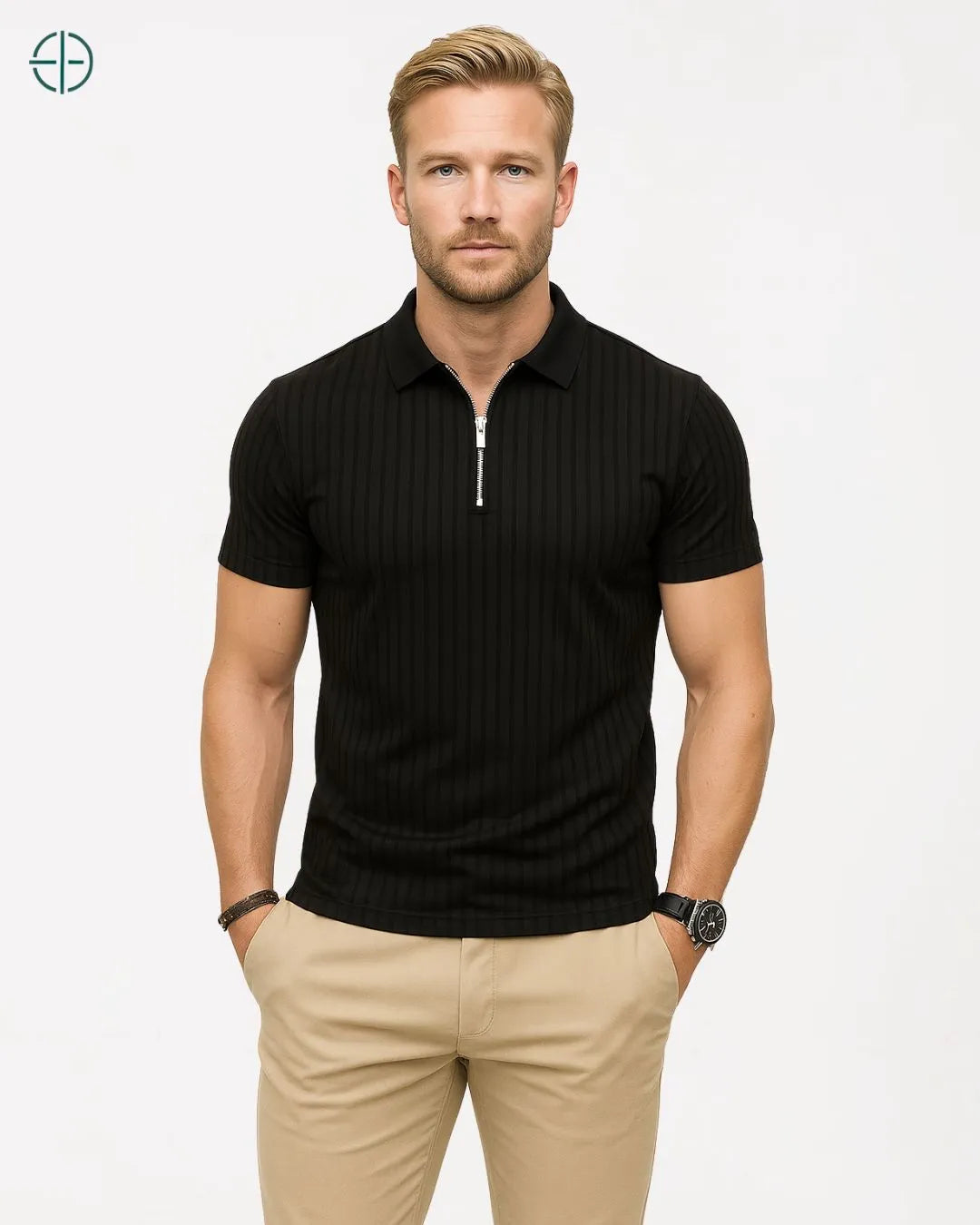 Polo_Manga_Curta_Meio_Ziper_Canelada_Rest_Money_