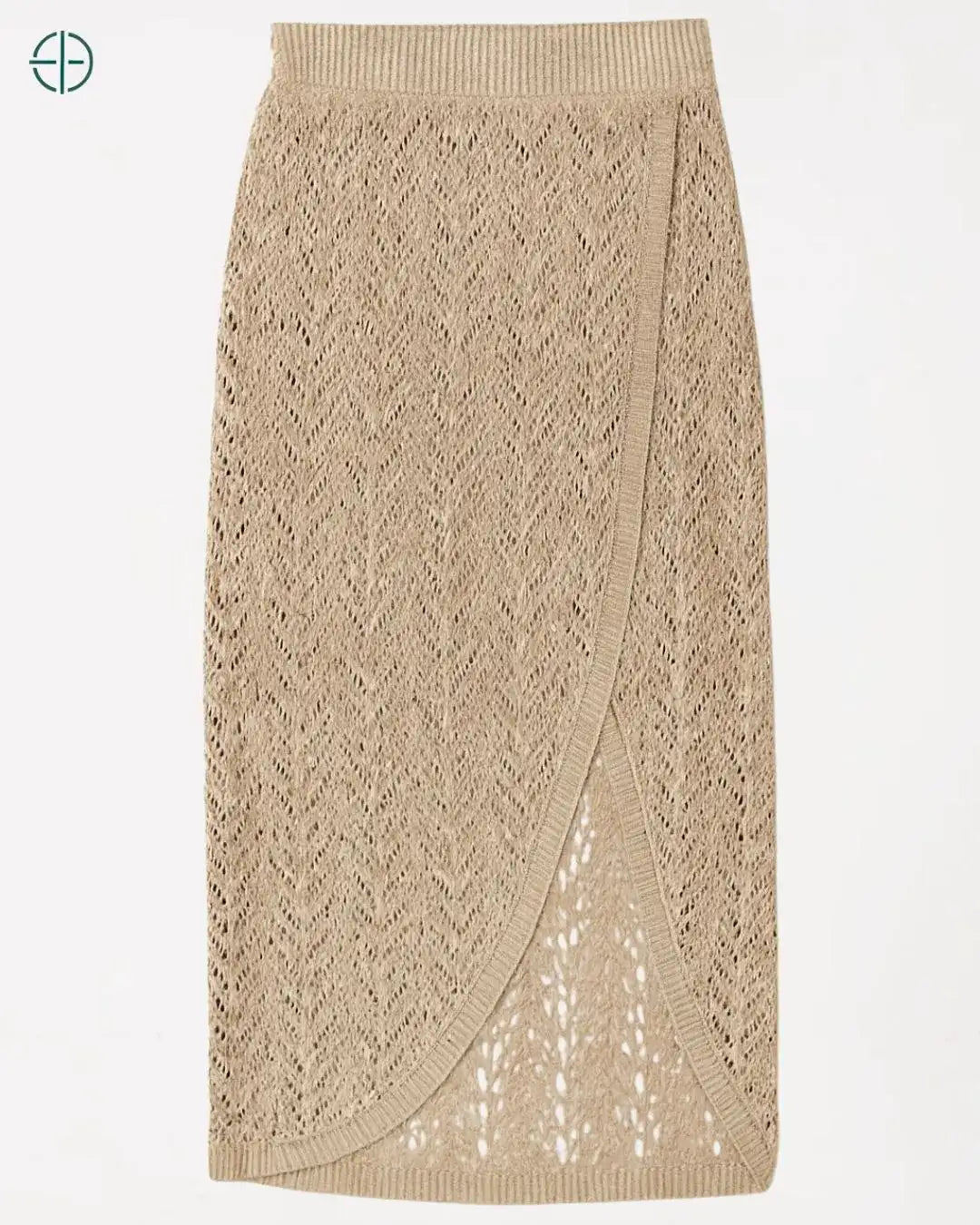 Saia Tricot 100% Linho Premium