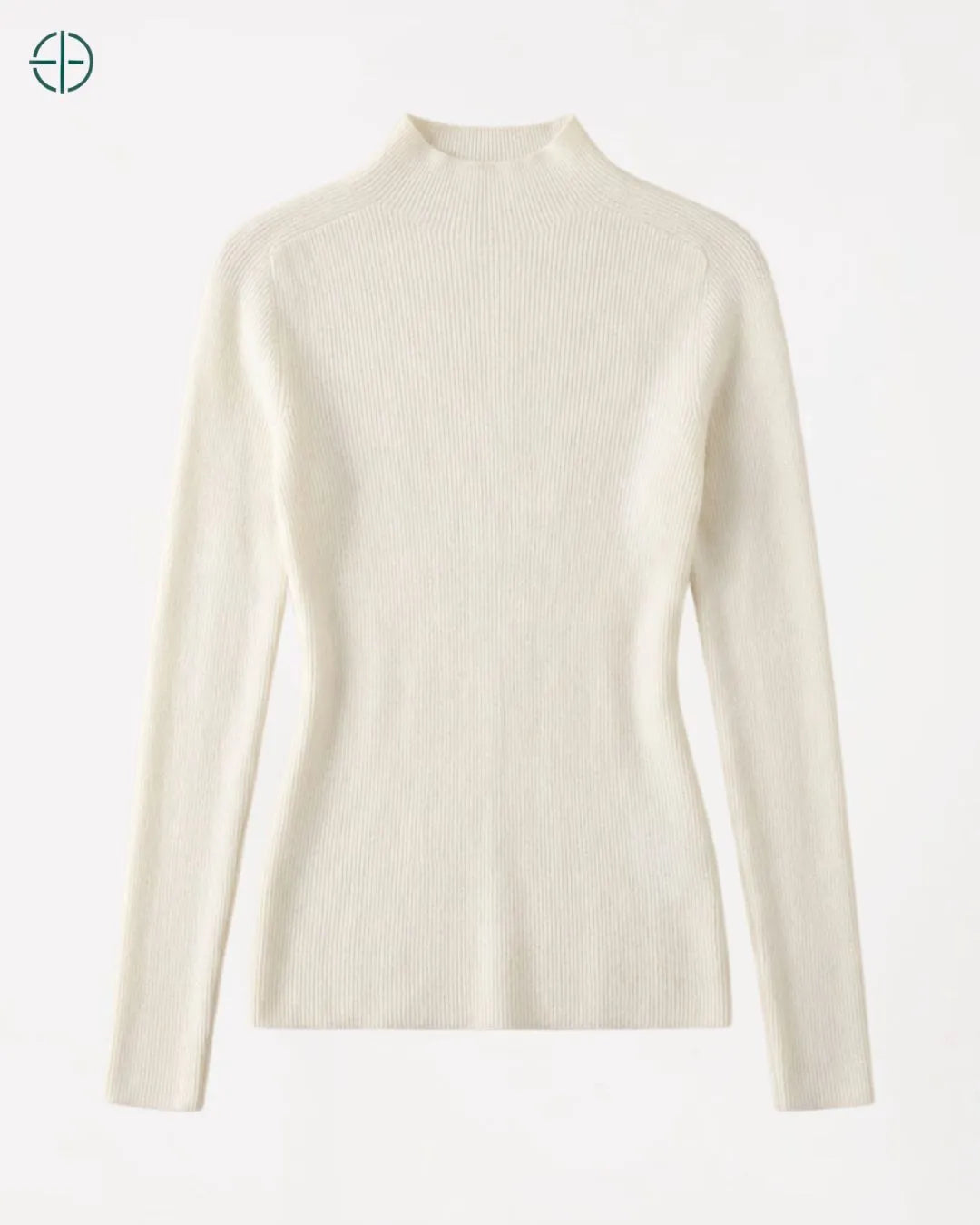 Suéter Gola Alta Canelado Slim 100% Caxemira | Rest Money™