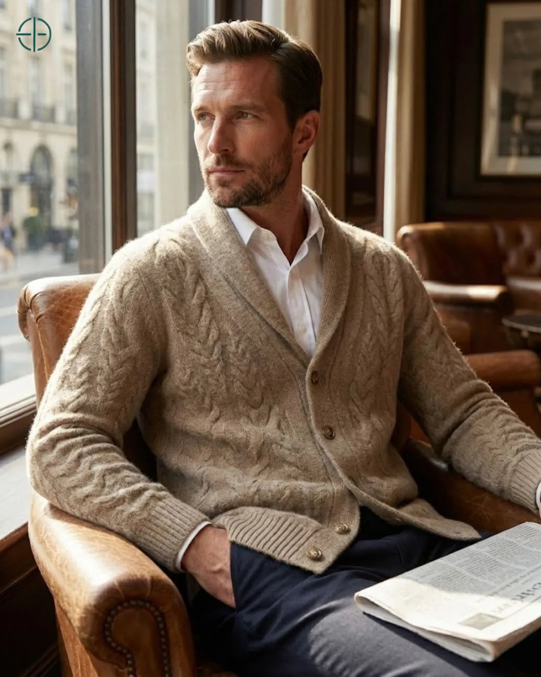 Sueter_Masculino_Bellagio_100_Cashmere_Rest_Money_