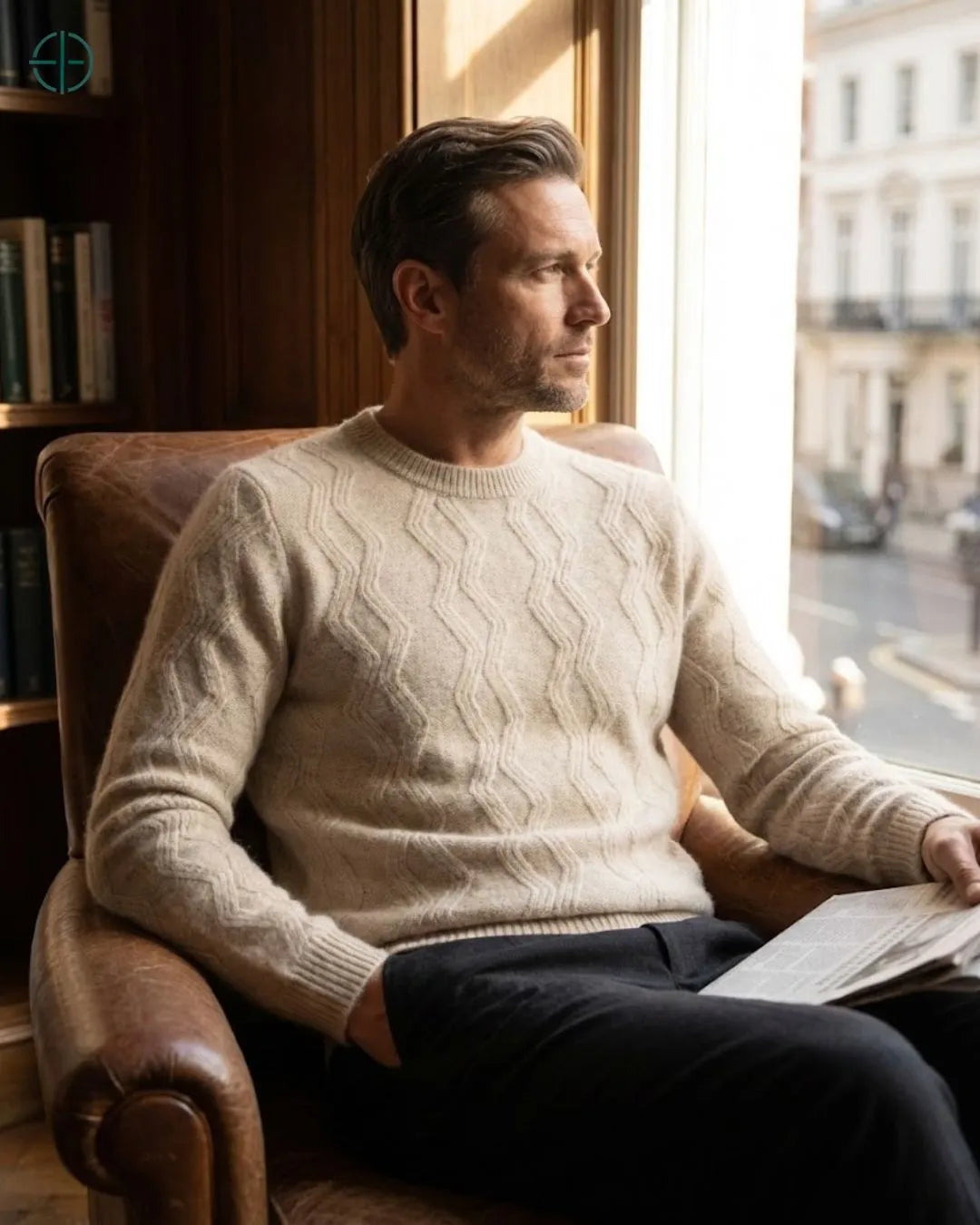 Sueter_Masculino_Farnese_100_Cashmere_Rest_Money_