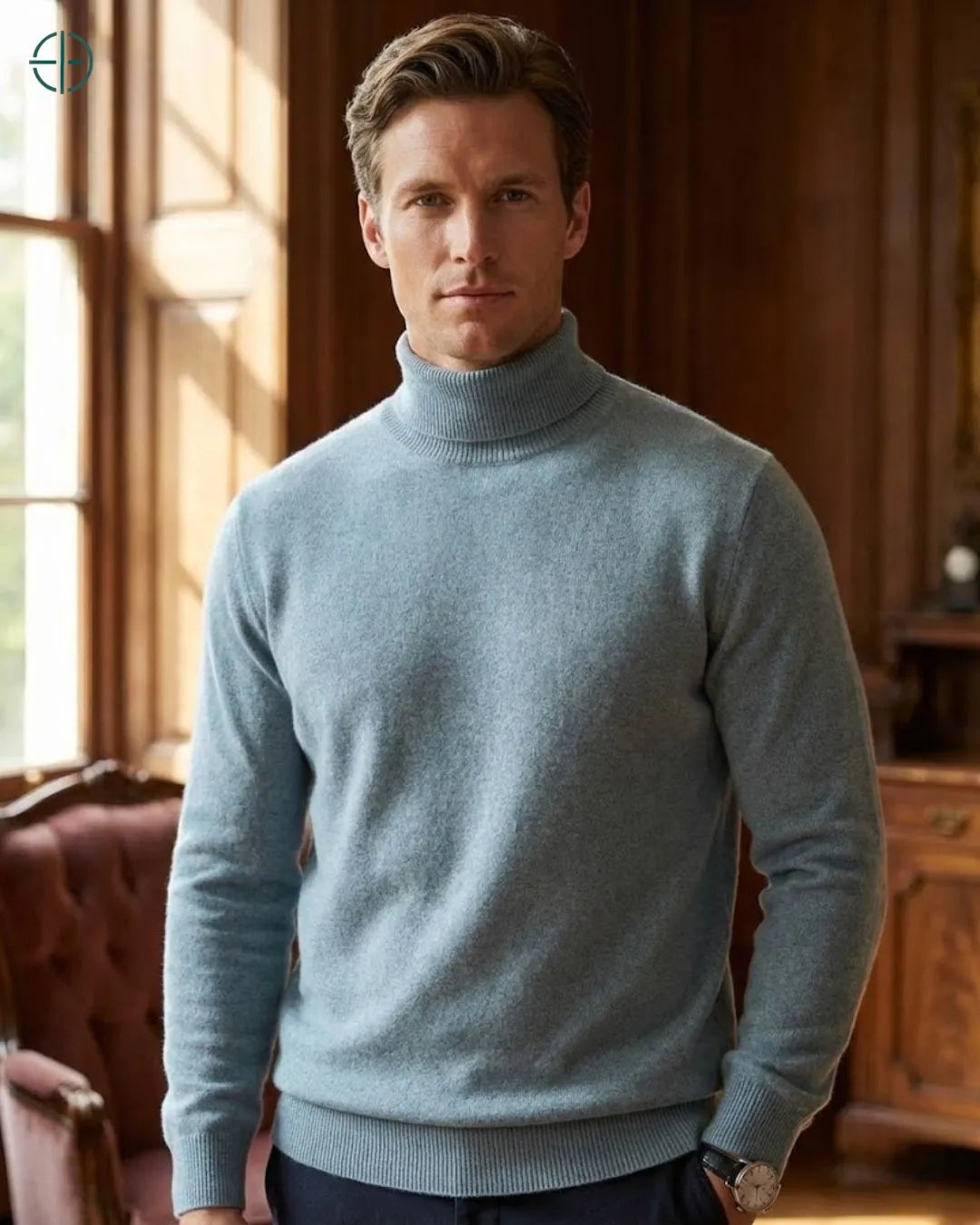 Sueter_Masculino_Gola_Alta_100_Caxemira_Rest_Money_