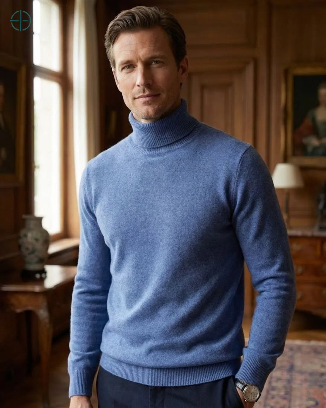 Sueter_Masculino_Gola_Alta_100_Caxemira_Rest_Money_