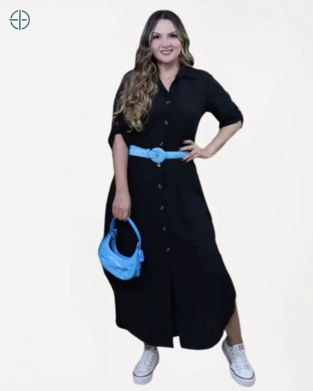 Sinta-se confortável e elegante com esse vestido que acompanha todos os seus movimentos


