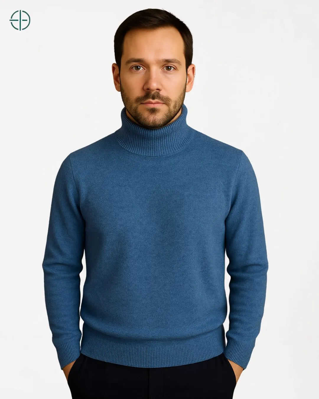 Imagem de homem caminhando, usando suéter de veludo Rest Money, visual aristocrático

