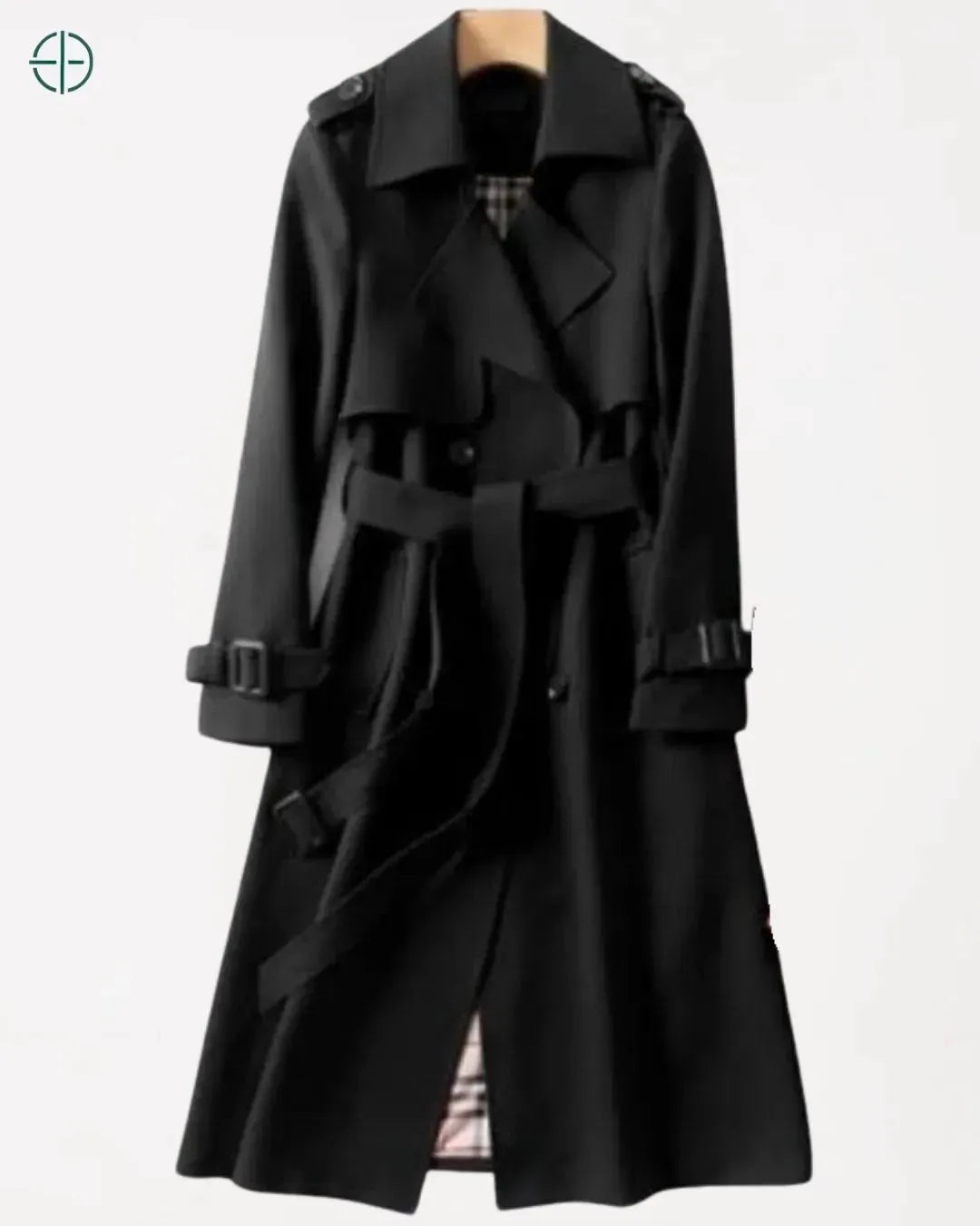 trench coat feminino estilo coreano em tecido leve
